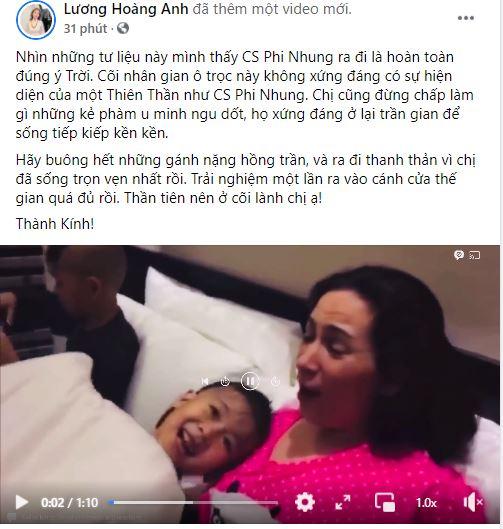 Vợ cũ diễn viên Huy Khánh bất ngờ chia sẻ clip cố NS Phi Nhung bên các con và cảm thán điều này - Ảnh 2.
