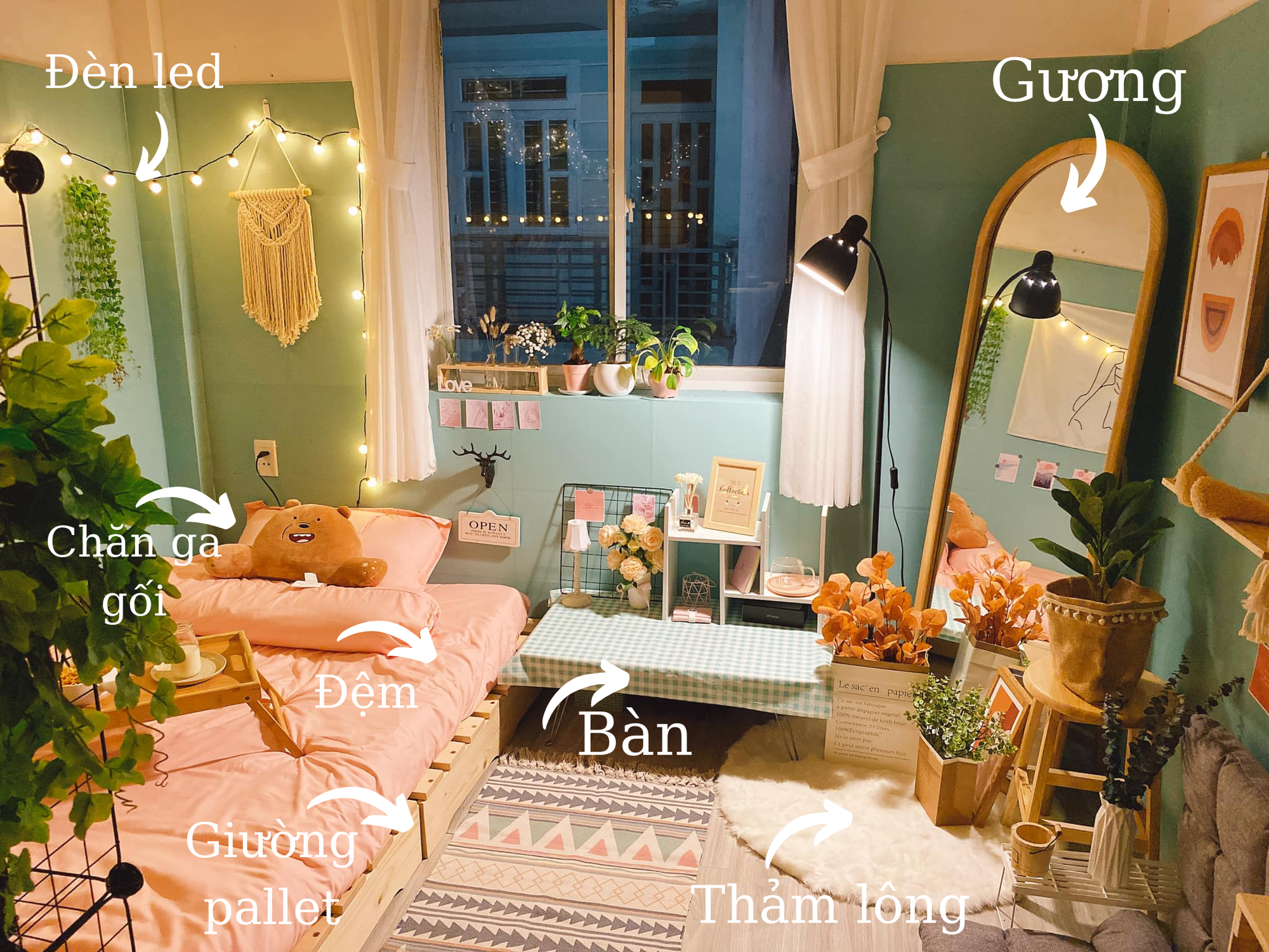 7 món decor giúp cô nàng độc thân có phòng ngủ phong cách Hàn Quốc ...