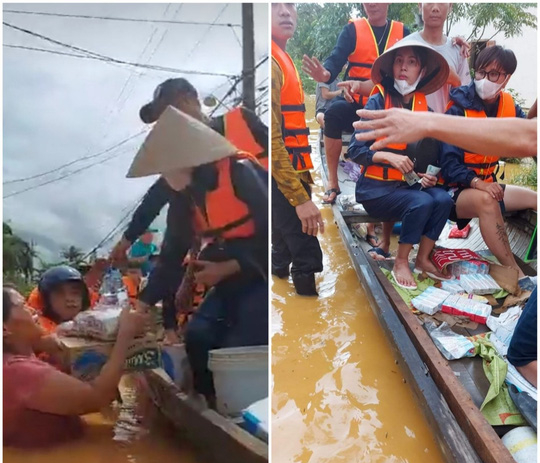 Ca sĩ Thủy Tiên trao từ thiện ở Quảng Trị: Nhiều người được hỗ trợ, nhưng chưa được thống kê - Ảnh 1.