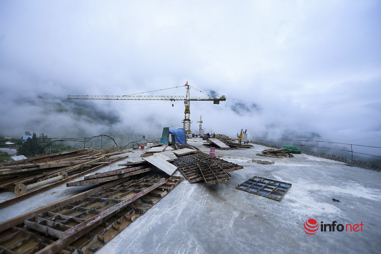 Cận cảnh 'cầu cạn trên mây' cao nhất Việt Nam sắp hoàn thiện - Ảnh 7.