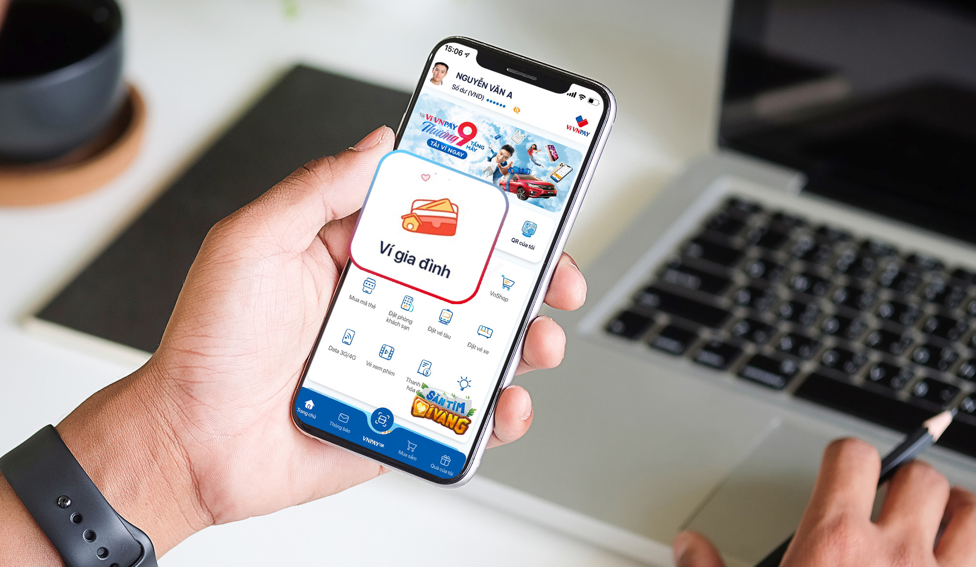 Được Ngô Kiến Huy “mách nước”, chị em hào hứng tải ví VNPAY săn quà - Ảnh 3.