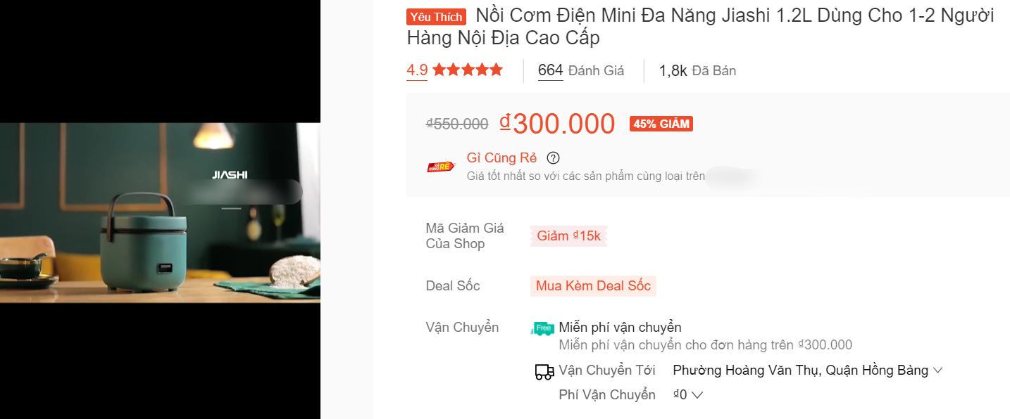 Review nồi cơm điện tí hon 1,2L gần 2000 lượt mua trên Shopee: Giá rẻ chưa đầy 300K nhưng trải nghiệm thực tế ra sao? - Ảnh 2.