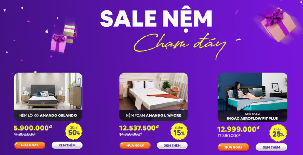 Black Friday “sale chạm đáy” hấp dẫn tại Vua Nệm, hàng trăm sản phẩm hot đồng loạt giảm 50%++ - Ảnh 4.