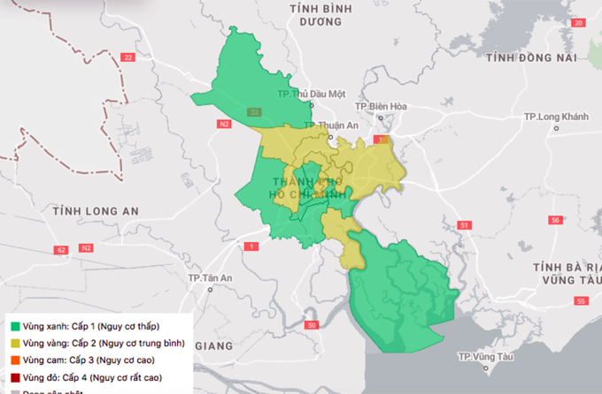 Cần biết: Chi tiết cấp độ dịch từng quận - huyện ở TP HCM - Ảnh 1.