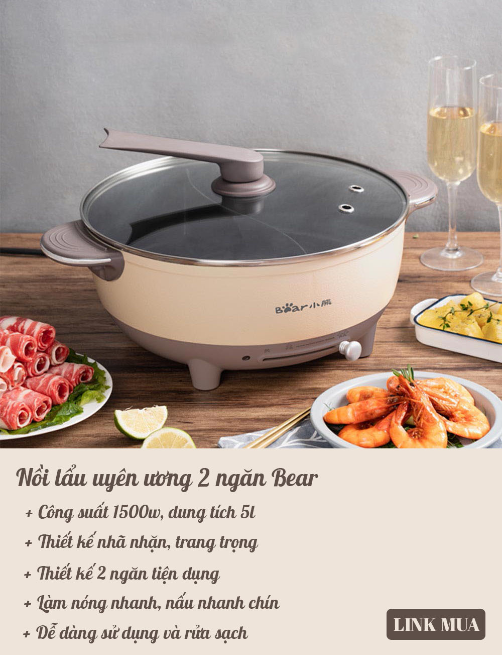 Những ngày đông lạnh tê tái còn gì thỏa mái bằng việc cả nhà quây quần ăn lẩu và đây là 5 mẫu nồi lẩu điện đỉnh nhất để bạn lựa chọn - Ảnh 2.