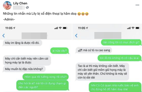 Nội dung tin nhắn Lily Chen bị đe dọa giữa drama với "nữ hoàng nội y" - Ảnh 2.