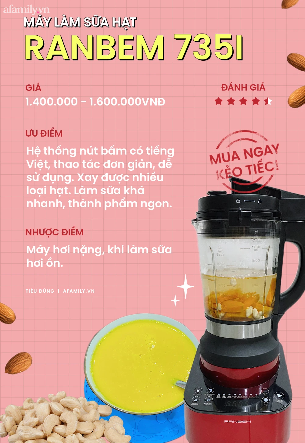 Gái đảm review máy làm sữa hạt Trung Quốc sau 1 năm sử dụng, hóa ra 