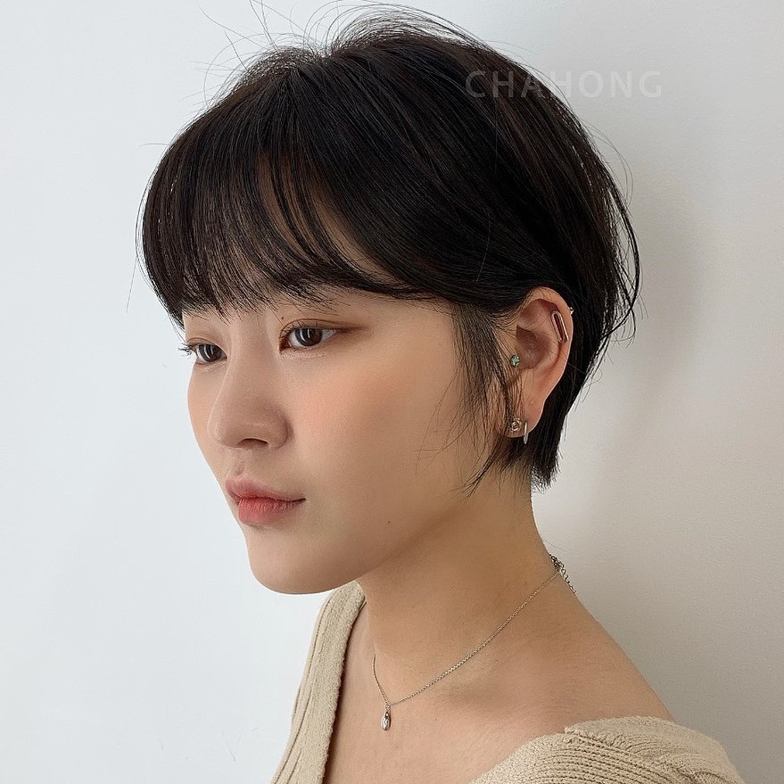 Hướng Dẫn Cắt Tóc Layer Nữ  Tóc Ngắn Layer Hàn Quốc  Square Layer   Layered Short Haircut  YouTube