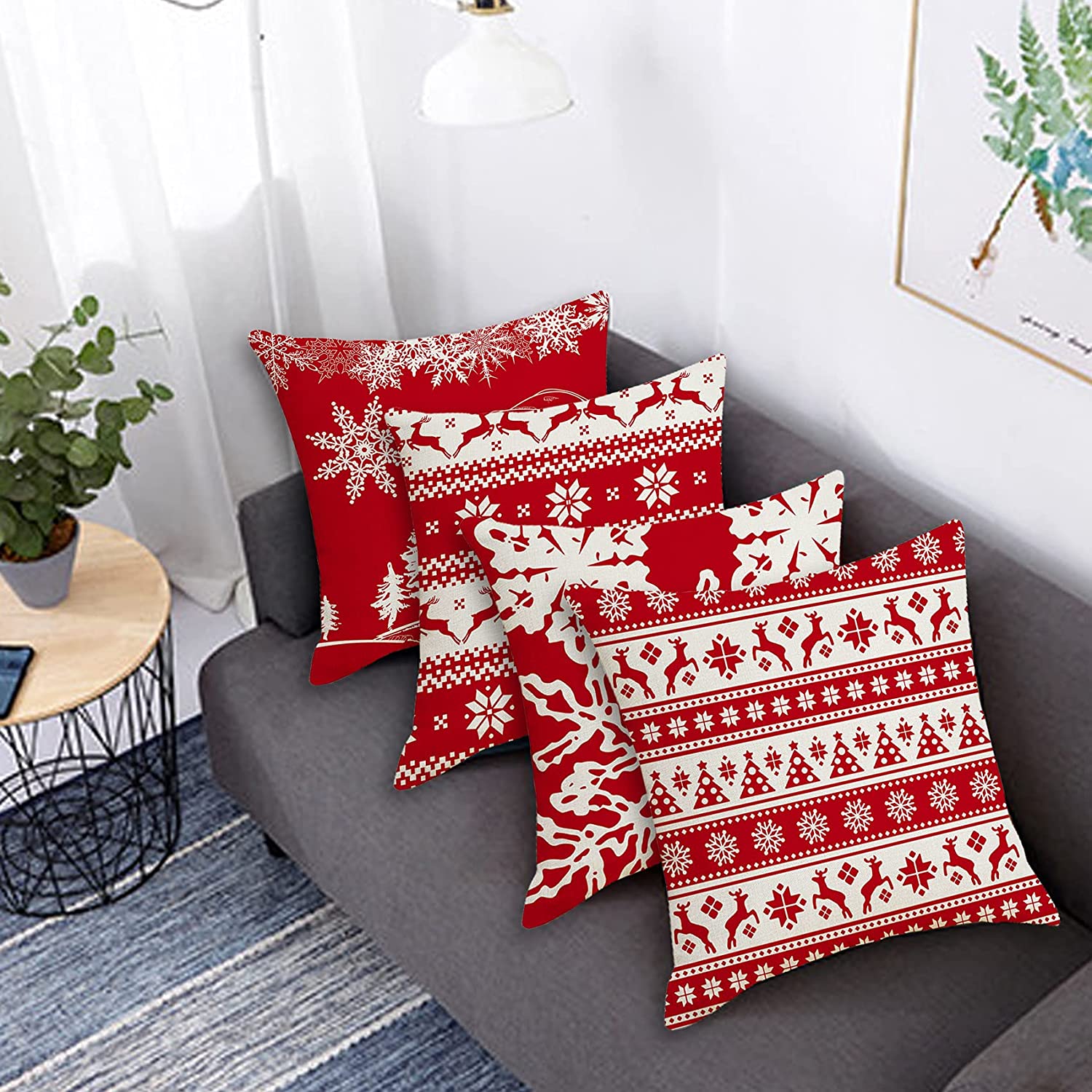 Trang hoàng không gian phòng khách với những chiếc gối tựa sofa đậm chất Giáng sinh có mức giá chưa đến 50k - Ảnh 11.