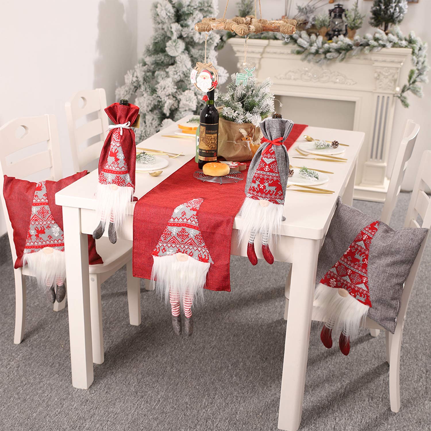 Hô biến phòng ăn gia đình ngập tràn không khí Giáng sinh thật dễ dàng chỉ bằng chiếc khăn trải bàn - Ảnh 3.