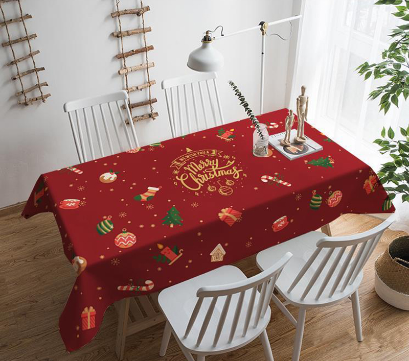 Hô biến phòng ăn gia đình ngập tràn không khí Giáng sinh thật dễ dàng chỉ bằng chiếc khăn trải bàn - Ảnh 14.
