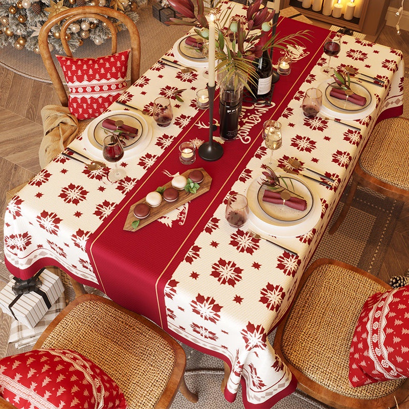 Hô biến phòng ăn gia đình ngập tràn không khí Giáng sinh thật dễ dàng chỉ bằng chiếc khăn trải bàn - Ảnh 19.
