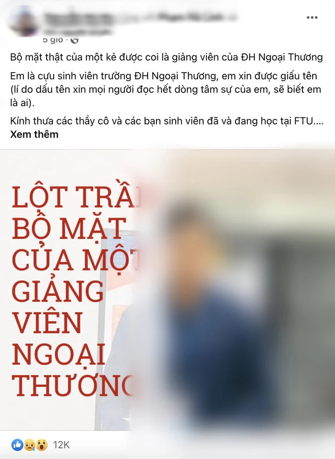 NÓNG: Phó khoa trường Ngoại thương LÊN TIẾNG khi bị tố đụng chạm, bùng nữ sinh vài trăm triệu để chạy suất giảng viên - Ảnh 2. NÓNG: Phó khoa trường Ngoại thương LÊN TIẾNG khi bị tố đụng chạm, bùng nữ sinh vài trăm triệu để chạy suất giảng viên - Ảnh 2.