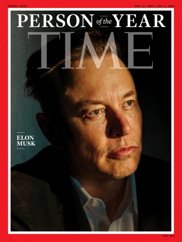 Tỉ phú Elon Musk được tạp chí Time chọn là Nhân vật của năm - Ảnh 1.