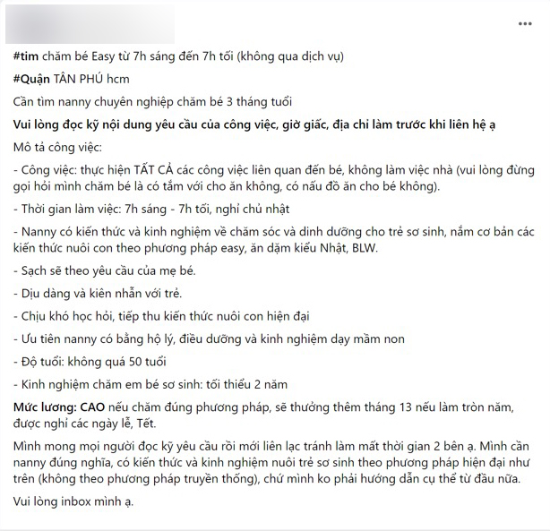 CHOÁNG với loạt tiêu chí khủng tuyển &quot;vú em&quot; của giới nhà giàu, xem xong chỉ biết lắc đầu, đặc biệt có một yêu cầu đến 90% người trẻ không làm được! - Ảnh 11.