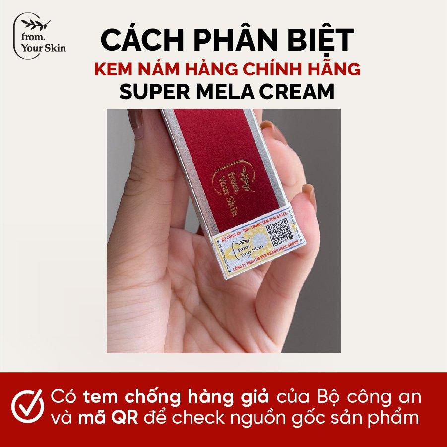 Cách nhận biết kem trị nám Super Mela Cream của From. Your Skin để tránh mua phải hàng nhái - Ảnh 3.