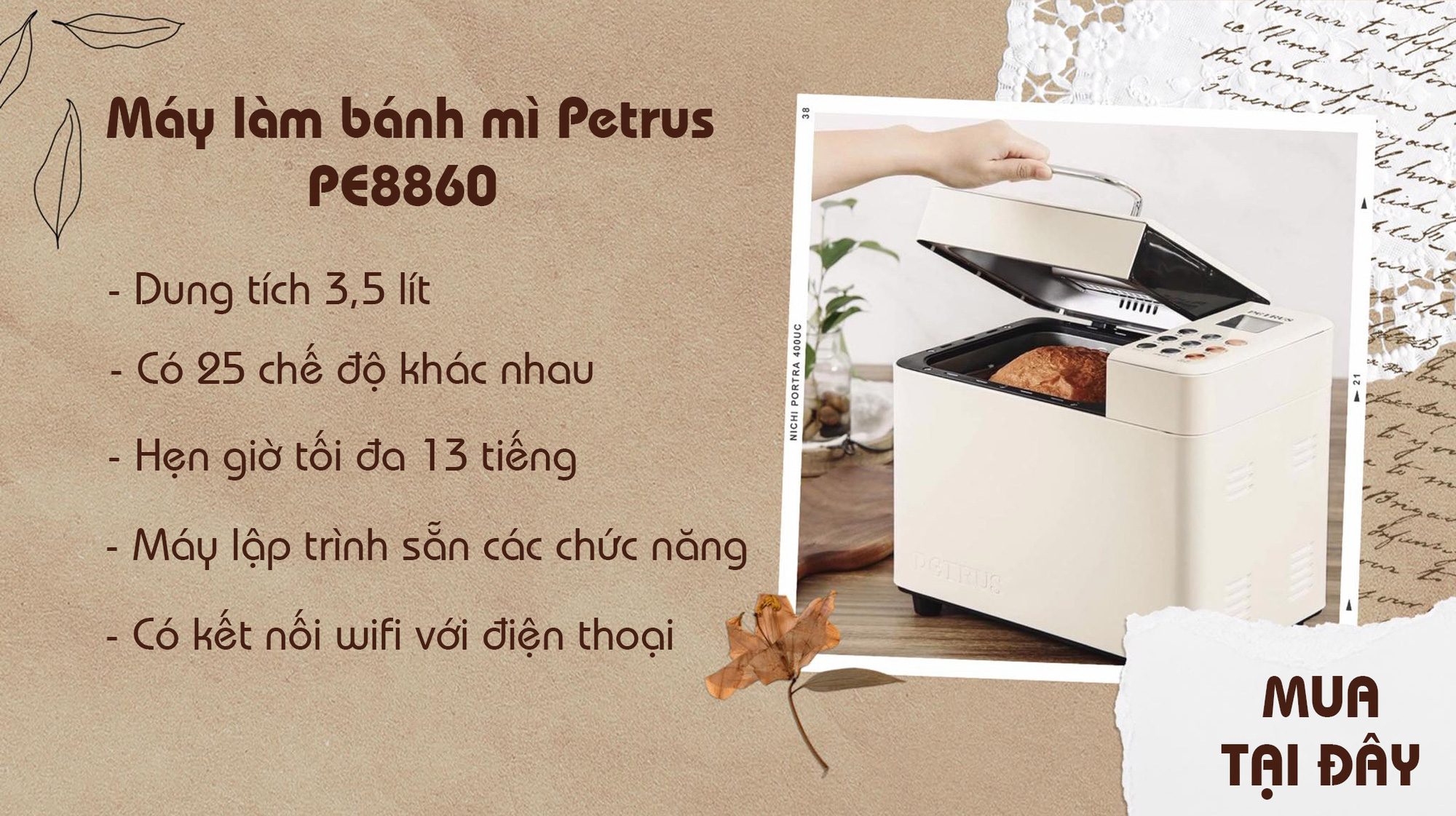 Làm bánh mà nhàn tênh, tự động từ A đến Z, chẳng trách các chị em lại mê máy làm bánh mì quên cả lối về - Ảnh 1.