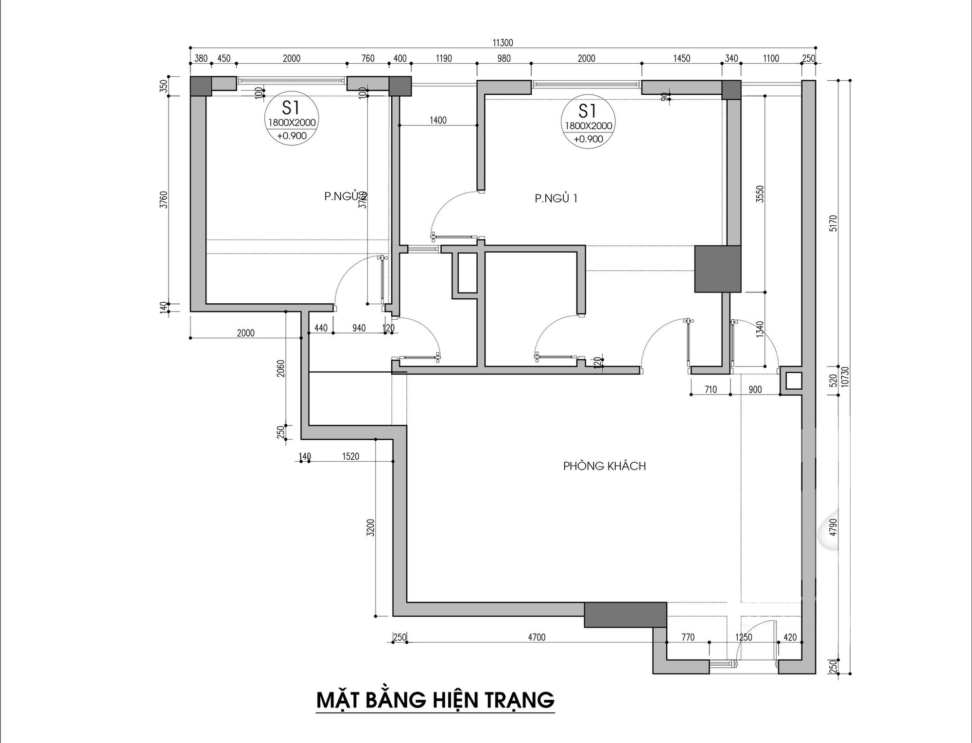 cải tạo căn hộ chung cư diện tích 79m² với tổng chi phí 140 triệu đồng - Ảnh 1.