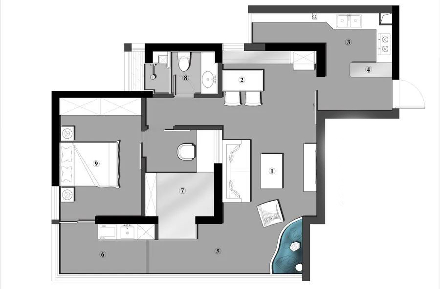 Cải tạo theo phong cách Nhật Bản, căn hộ 73 m2 lột xác trở nên tiện nghi đến ngỡ ngàng - Ảnh 2.