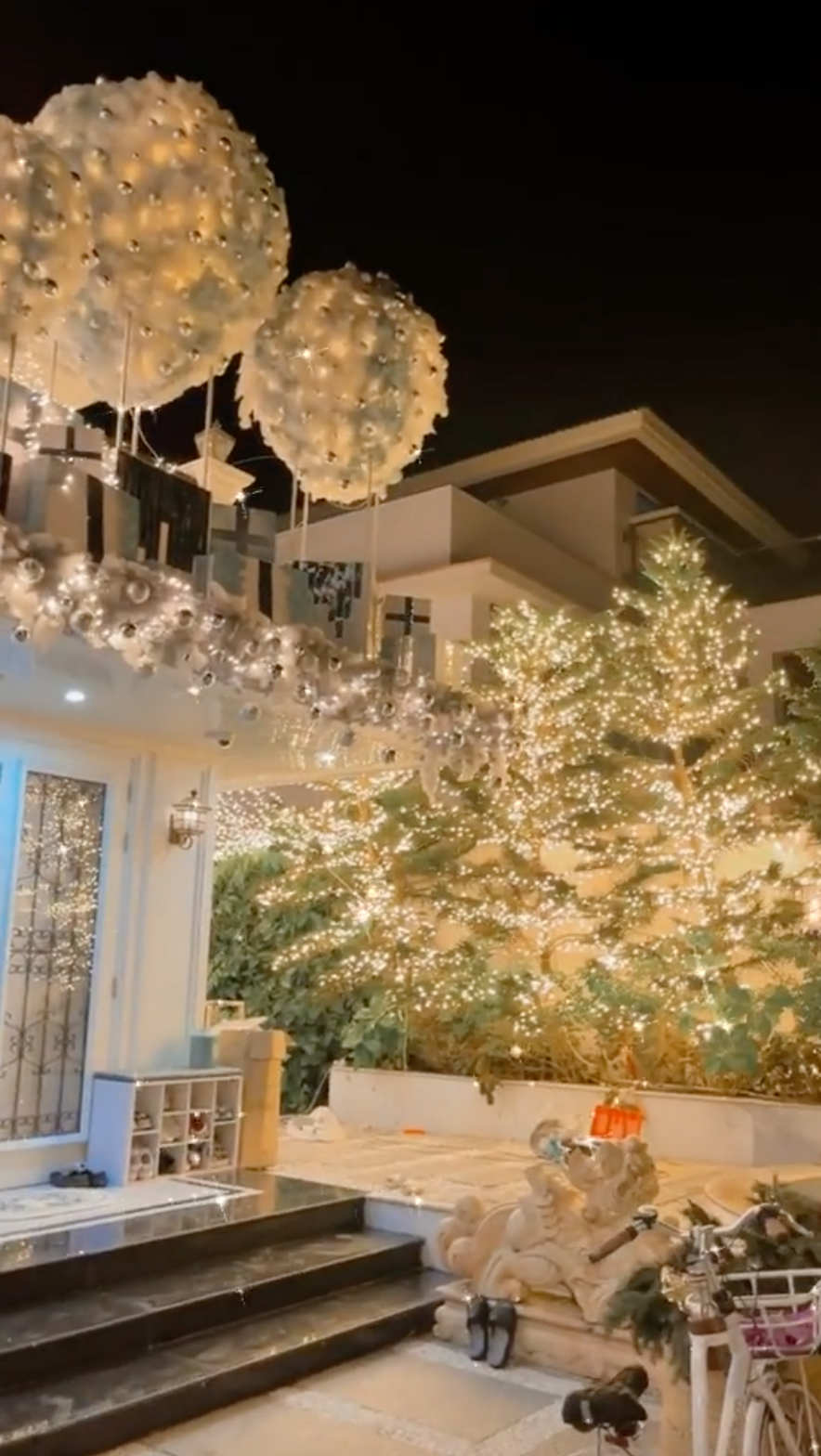 Hội nhà giàu đón Giáng sinh: Chi trăm triệu làm cây thông pha lê ...