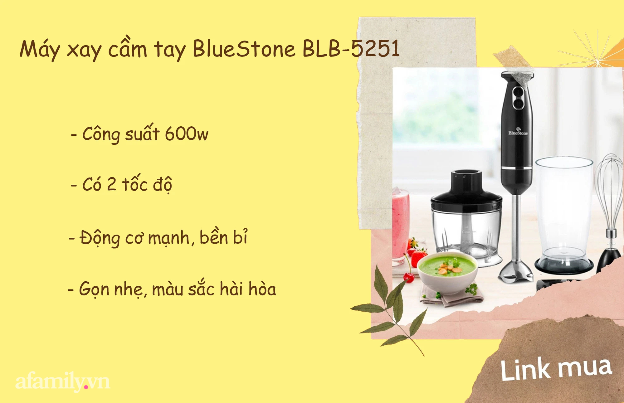 Đã nhỏ gọn lại còn tiện dụng bảo sao các chị em không mê máy xay sinh tố cầm tay cho được - Ảnh 4.