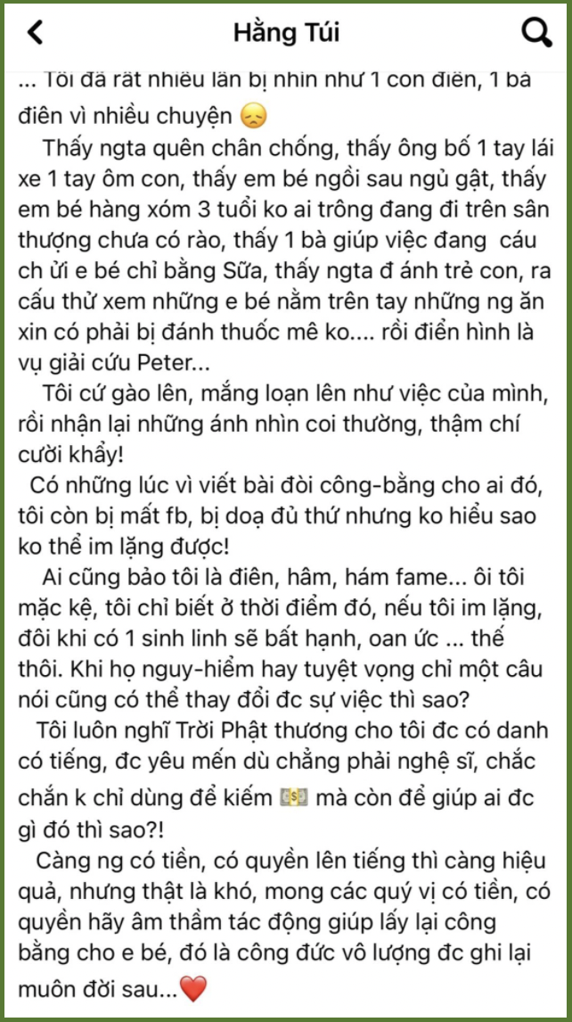 Hot mom Hằng Túi bức xúc vụ việc &quot;dì ghẻ&quot; bạo hành &quot;từng bị coi là bà điên&quot; vì lo chuyện bao đồng - Ảnh 1.