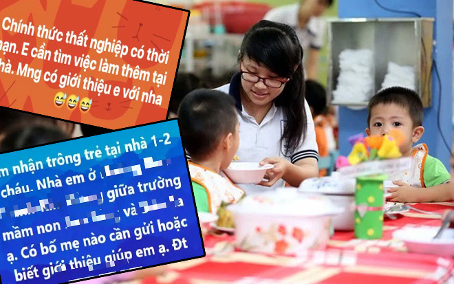 "Bỗng dưng" thất nghiệp, giáo viên mầm non loay hoay mưu sinh mùa Covid: Từ giữ trẻ, giúp việc theo giờ đến... làm shipper