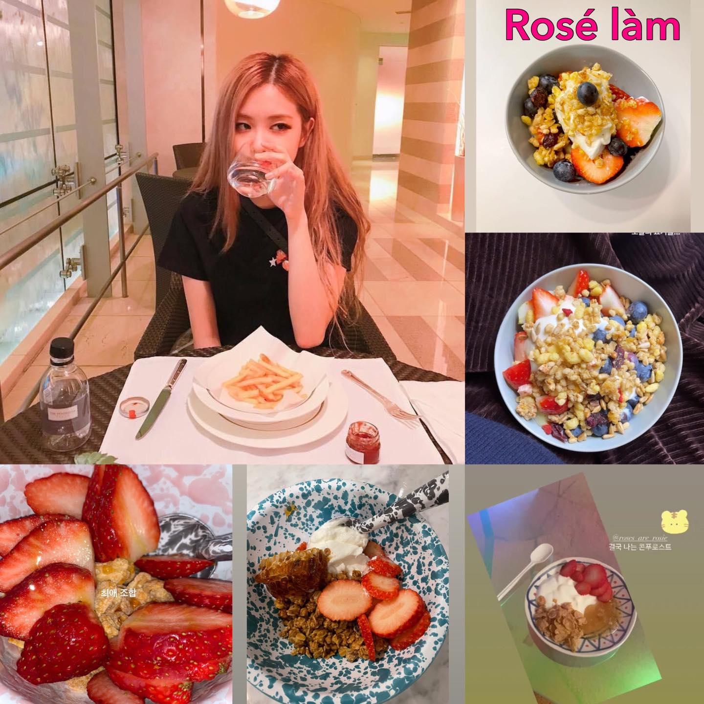 Rosé Blackpink là một trong những thành viên quan tâm đến việc giữ dáng và ăn uống đúng cách nhất. Cùng xem hình ảnh của cô với những món ăn tuyệt đẹp và đầy hấp dẫn để có thêm động lực rèn luyện sức khỏe và thân hình đẹp nhé!