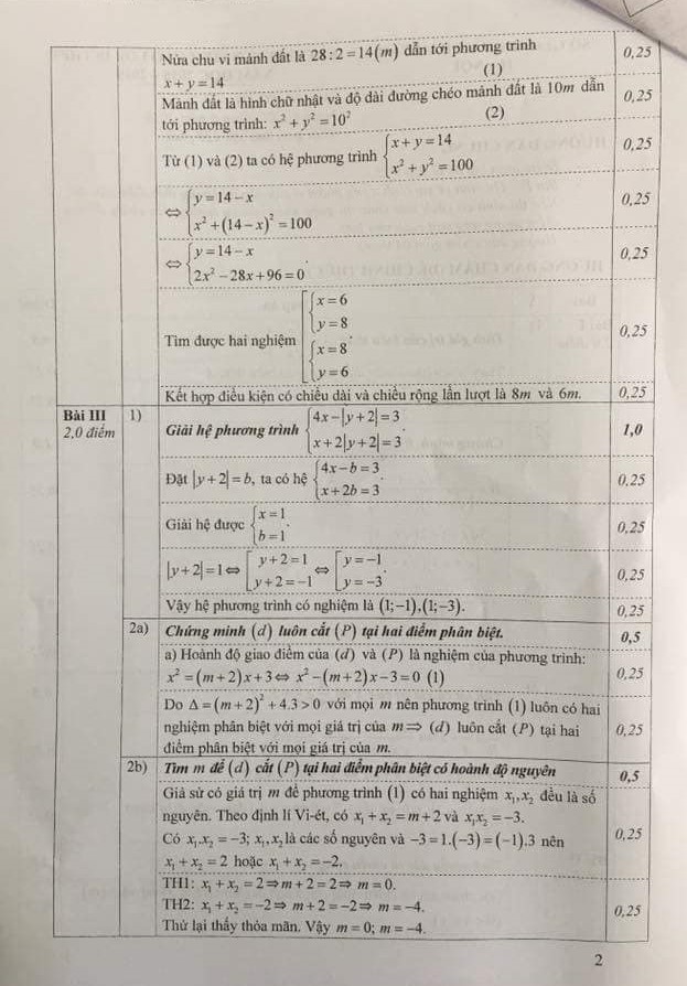 Đề thi và đáp án tuyển sinh lớp 10 ở Hà Nội 3 năm gần nhất, học sinh 2005 xem ngay và làm thử để có phương án luyện thi tốt - Ảnh 33.