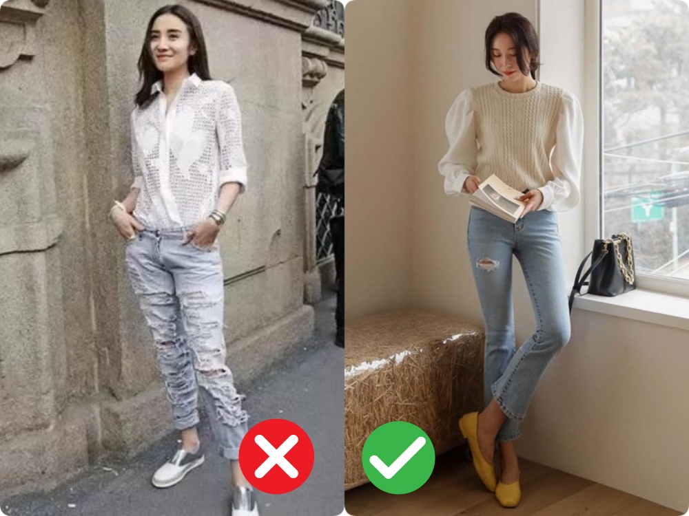 Phụ nữ tinh tế, thanh lịch chẳng ai mặc 3 kiểu quần jeans này - Ảnh 2.