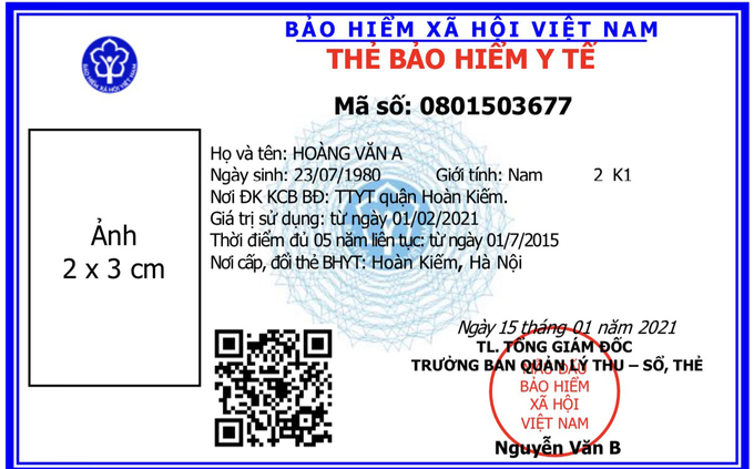 Từ 1/4, mẫu thẻ BHYT mới có hiệu lực, thẻ cũ sẽ khám chữa bệnh như thế nào? - Ảnh 1.