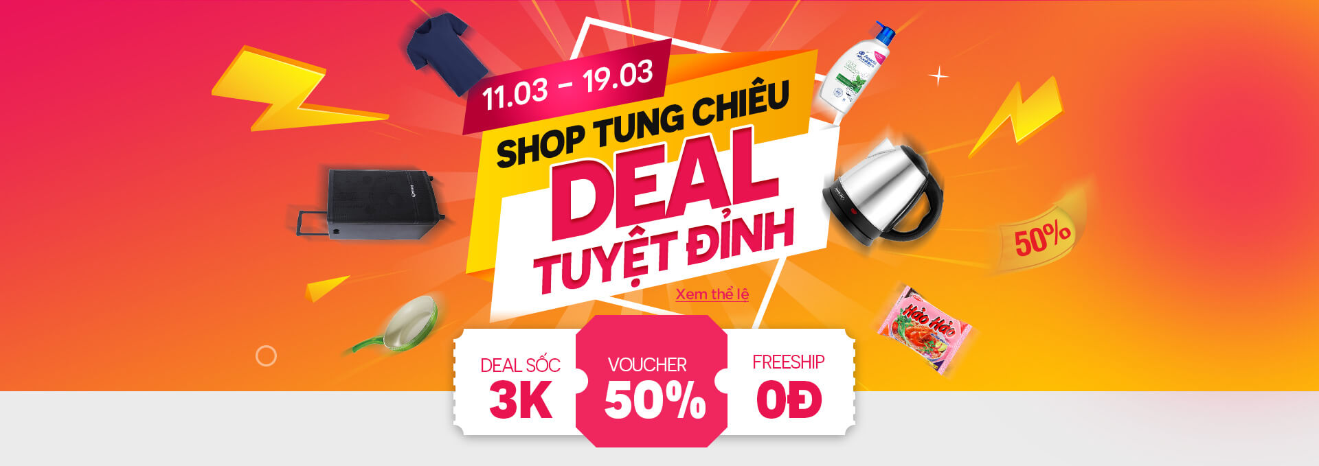 Vợt deal nhanh cho bạn chỉ tới 19/3, các thương hiệu lớn giảm tới 50%, deal sốc chỉ còn 3k và chuỗi quà tặng giá 0 đồng - Ảnh 1.