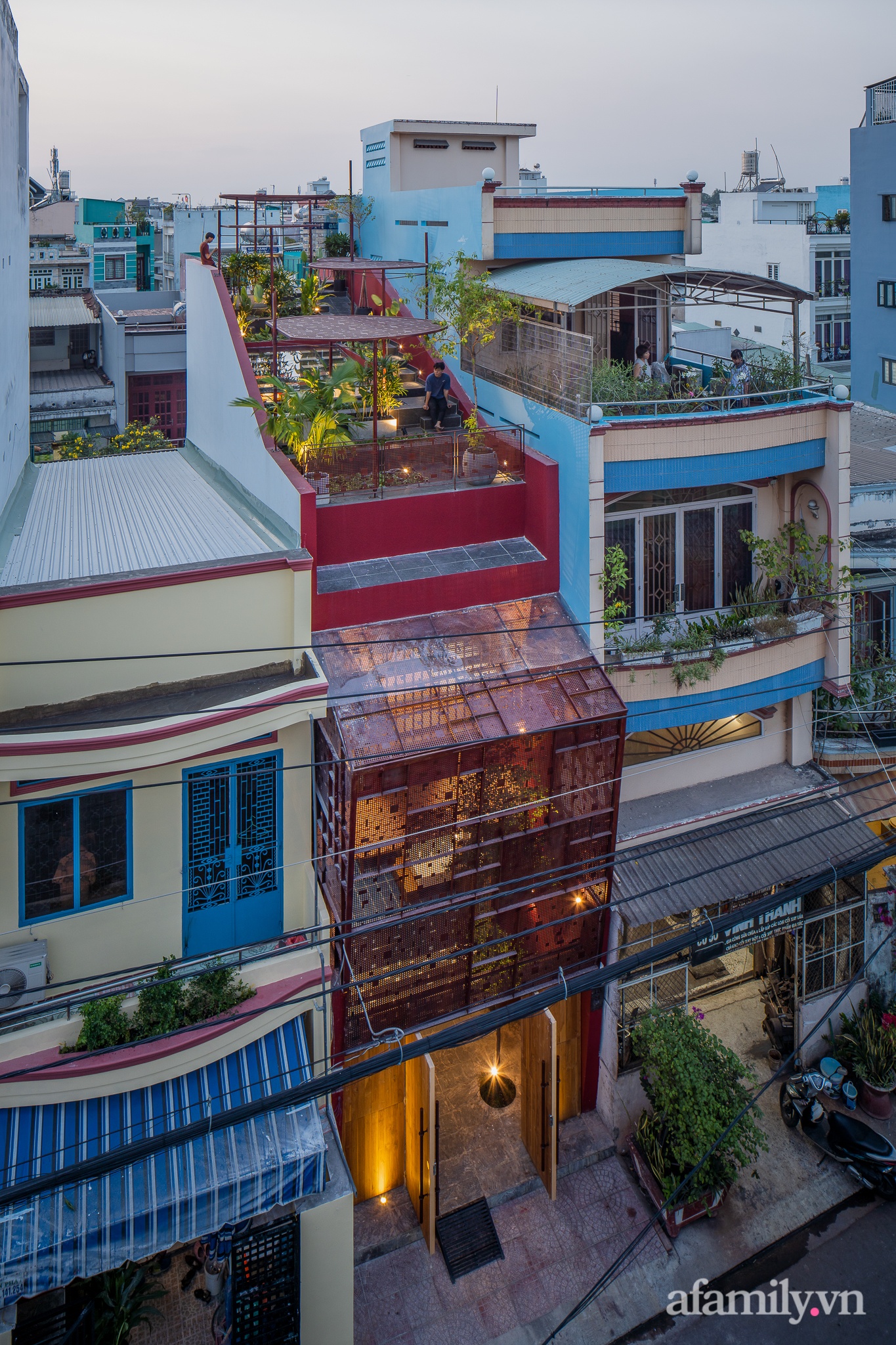 Căn nhà có vườn rau trên mái dốc độc lạ của con gái dành tặng mẹ ở Sài Gòn - Ảnh 3.