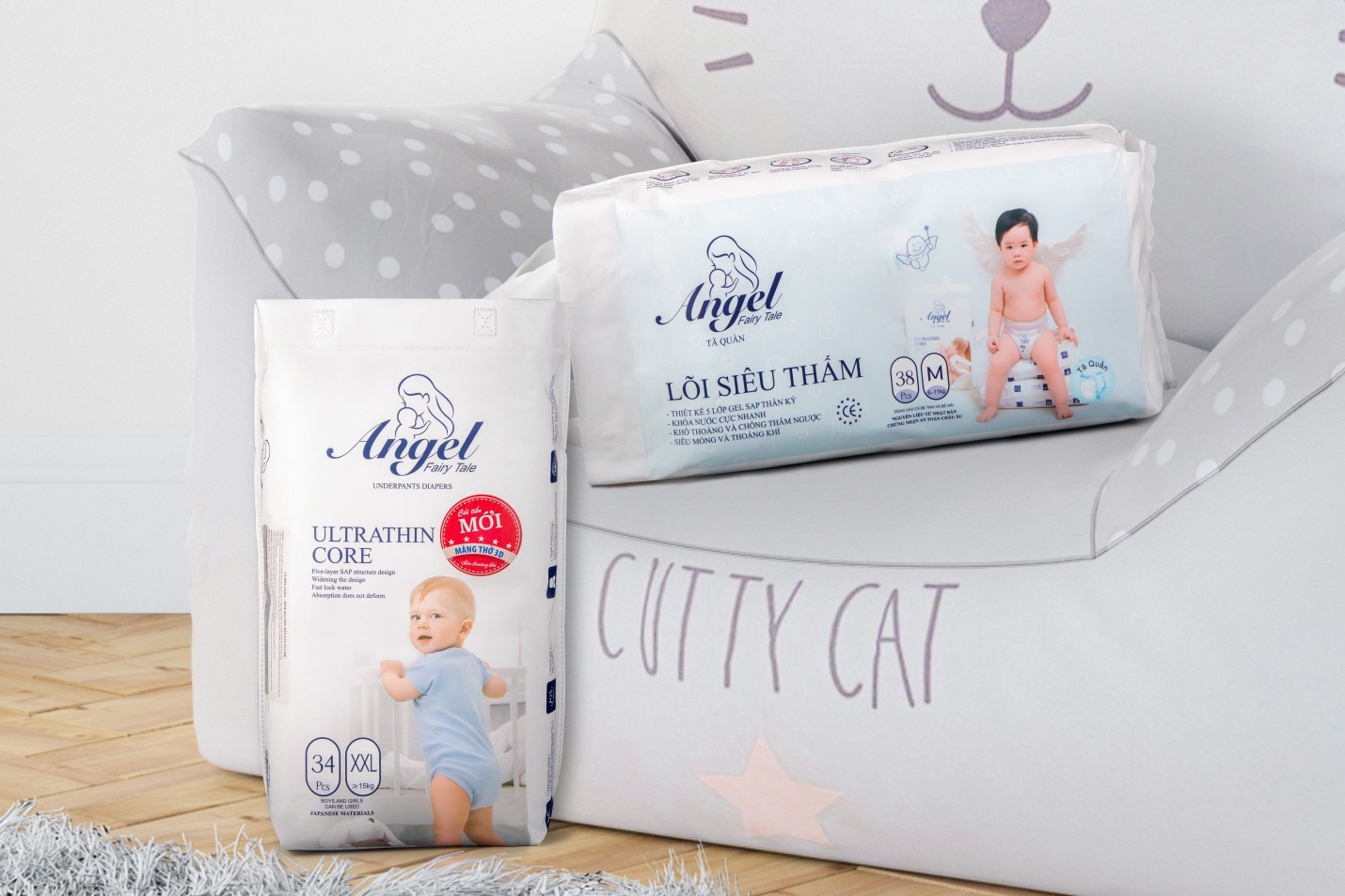 T&atilde; bỉm Angel thay mẹ y&ecirc;u thương l&agrave;n da b&eacute; - Ảnh 1.