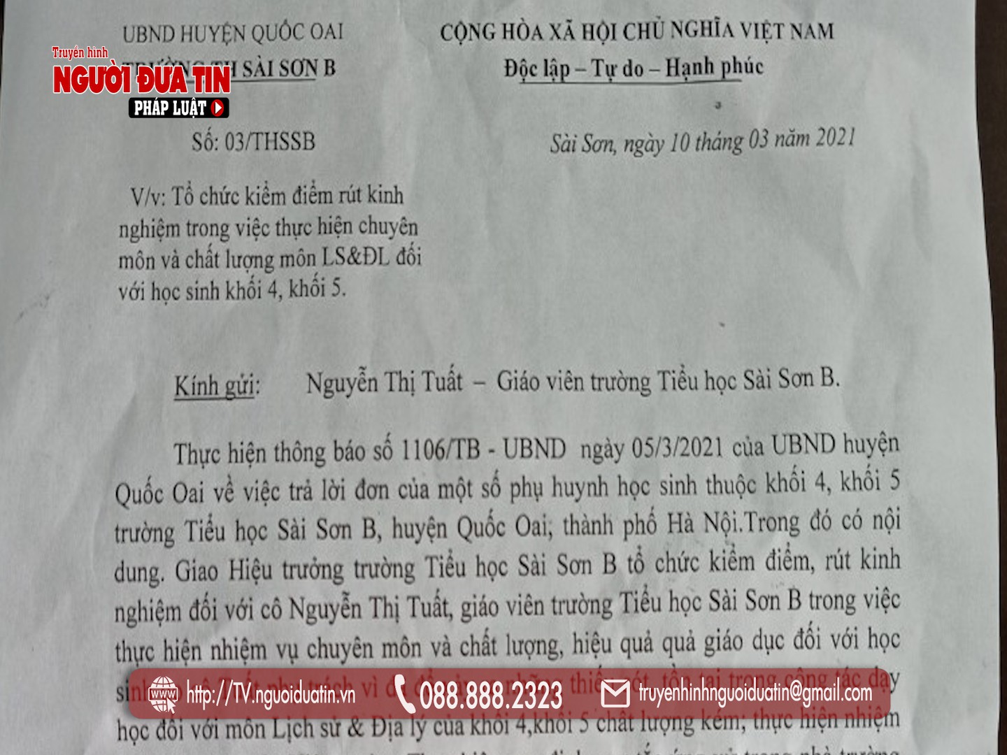 Vụ giáo viên dạy giỏi bị phân công dọn vệ sinh ở Hà Nội: (Bài 2) Tận cùng của sự trù dập! - Ảnh 5.