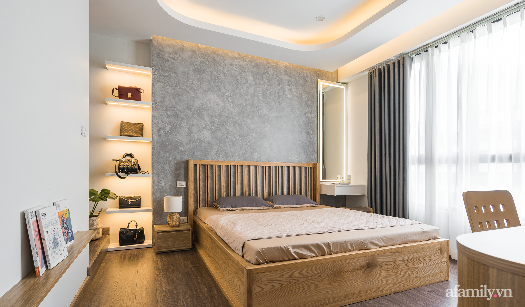 Căn hộ 85m² cũ kỹ, đơn điệu &quot;biến hình&quot; thành không gian hiện đại, tiện nghi đến khó tin sau cải tạo ở Hà Nội - Ảnh 18.