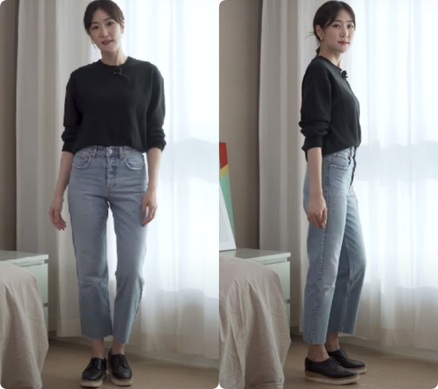 Blogger người Hàn chỉ ra dáng quần jeans hack chân dài vi diệu nhất của Zara - Ảnh 4. Blogger người Hàn chỉ ra dáng quần jeans hack chân dài vi diệu nhất của Zara - Ảnh 4.