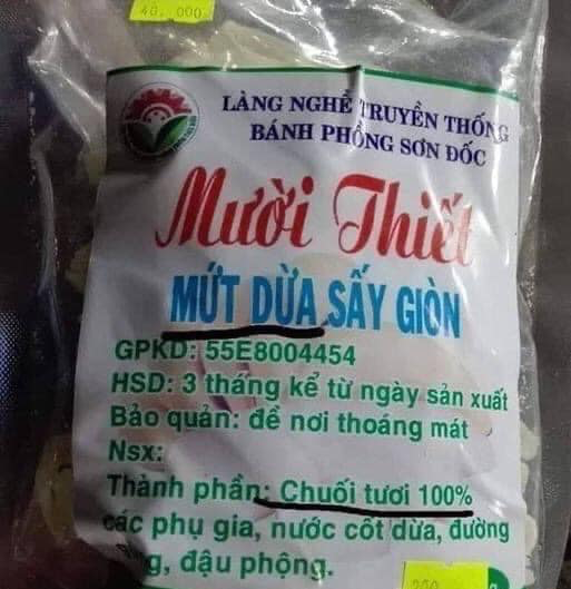 Những bao bì ghi thành phần &quot;hack não&quot; người dùng, mứt dừa chứa &quot;100% chuối tươi&quot; còn khô bò chứa &quot;90% thịt gà&quot;: Ủa, là sao?!!! - Ảnh 2.