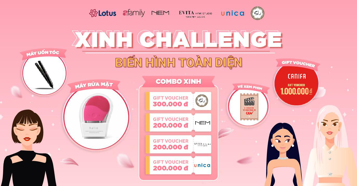 Những màn biến hình ngoạn mục của giới trẻ Việt tại Xinh Challenge từ MXH Lotus - Ảnh 1.