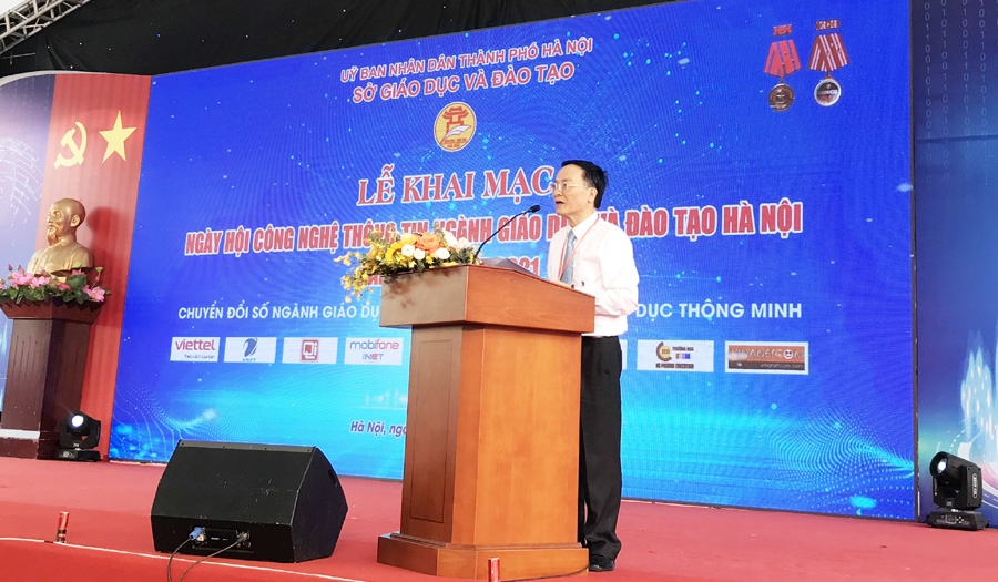 Tưng bừng các hoạt động tại Ngày hội Công nghệ thông tin ngành giáo dục Thủ đô - Ảnh 1. Tưng bừng các hoạt động tại Ngày hội Công nghệ thông tin ngành giáo dục Thủ đô - Ảnh 1.