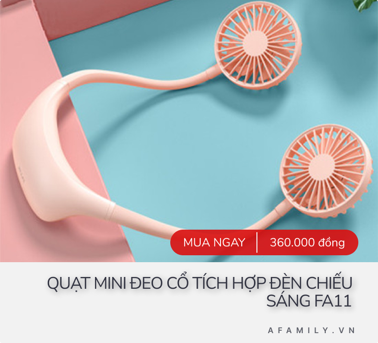 Khi các thánh lắm mồ hôi vận động ngoài trời, 5 sản phẩm quạt đeo cổ mini giúp bạn tránh ngay cảnh vận động vắt ra được cả xô nước - Ảnh 2.