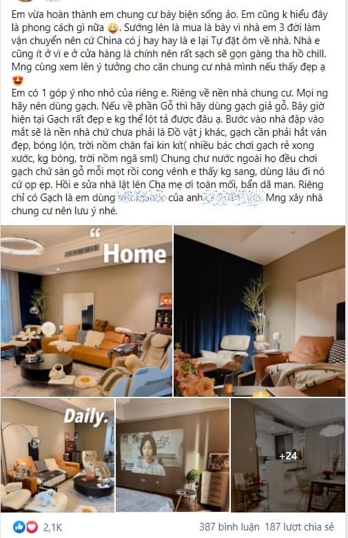 Căn hộ 110m² ở Hạ Long lấy được 2,1k like từ cộng đồng mạng: Gia chủ hạn chế sử dụng gỗ, cải tạo và decor hết 2,5 tỷ - Ảnh 2.