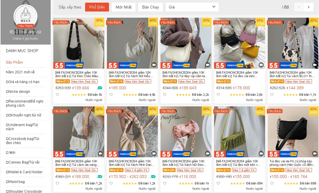 4 shop bán túi cắp nách chỉ từ 30k trên Shopee: Giá rẻ nhưng chất lượng cao, nhận được cả nghìn review tốt - Ảnh 1. 4 shop bán túi cắp nách chỉ từ 30k trên Shopee: Giá rẻ nhưng chất lượng cao, nhận được cả nghìn review tốt - Ảnh 1.