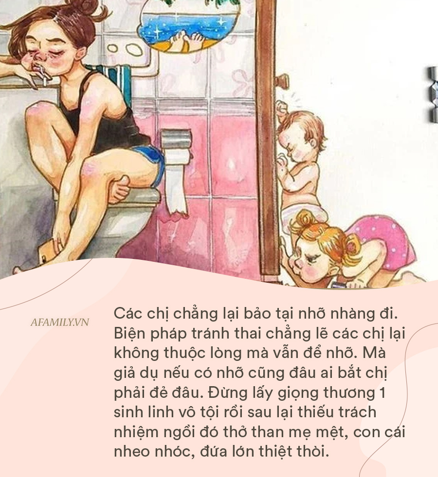 Này các chị đã rỗng ví lại còn thích đẻ dày rồi khóc to ơi là to, trẻ con tự chui ra làm phiền các chị chắc? - Ảnh 3.