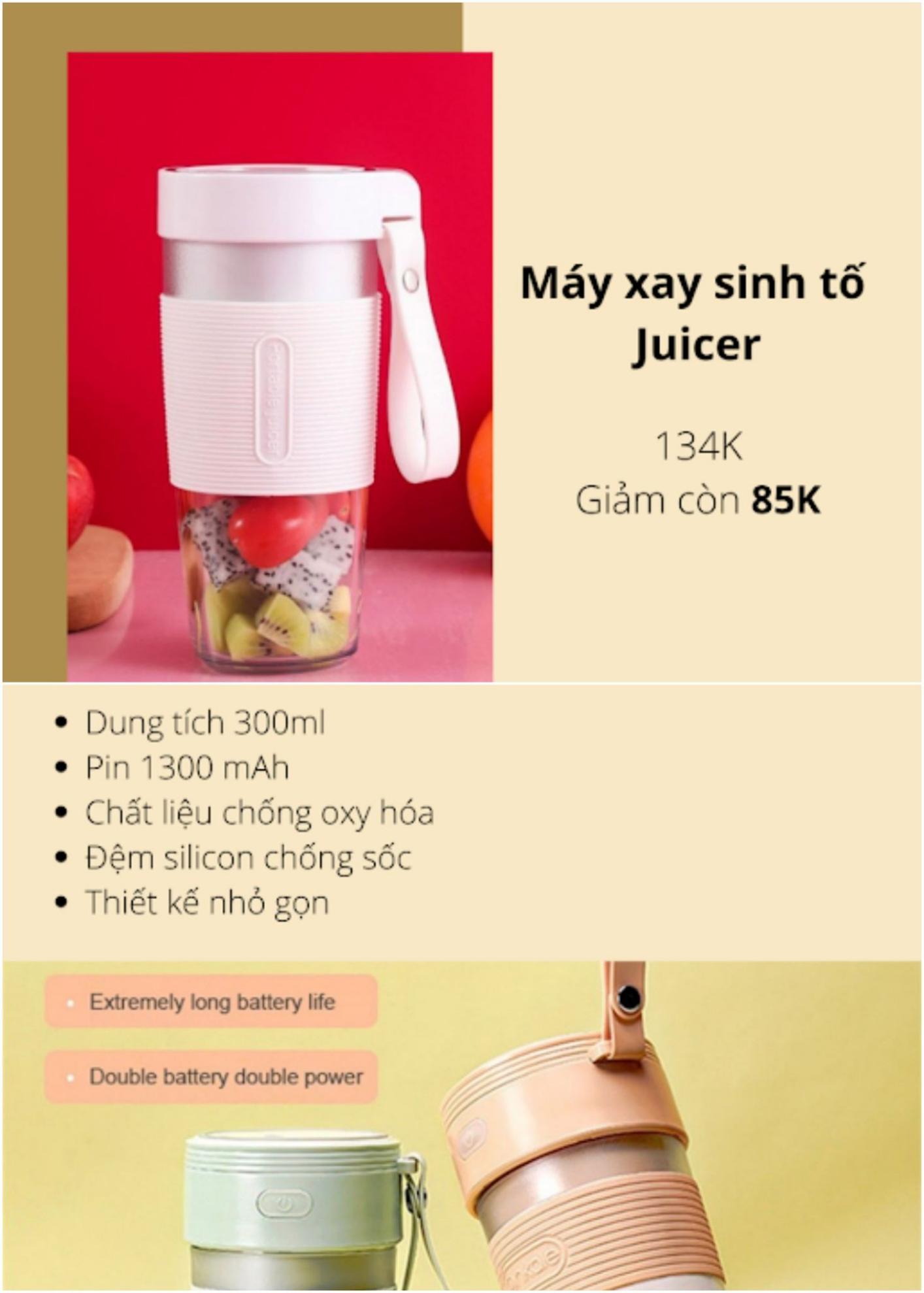 Chỉ từ 50K, hội chị em đã có thể sắm ngay một chiếc máy xay sinh tố cầm tay chất lượng - Ảnh 2.
