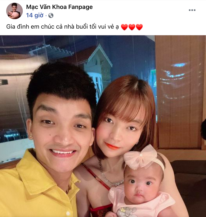 Mạc Văn Khoa khoe ảnh gia đình hạnh phúc, netizen xỉu up xỉu down với gương mặt tấu hài của cô con gái - Ảnh 2.