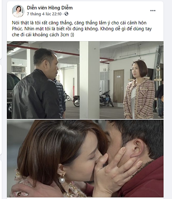 "Chính chủ" Hồng Diễm khẳng định dùng "thủ thuật" trong cảnh hôn Doãn Quốc Đam, dằn mặt Kiên - Hồng Đăng - Ảnh 2.