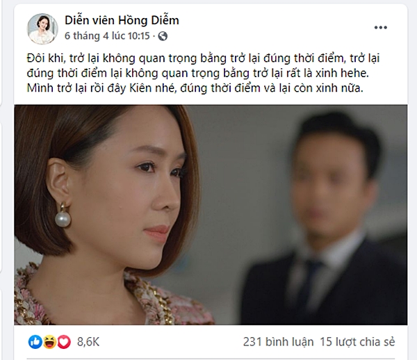 "Chính chủ" Hồng Diễm khẳng định dùng "thủ thuật" trong cảnh hôn Doãn Quốc Đam, dằn mặt Kiên - Hồng Đăng - Ảnh 3. "Chính chủ" Hồng Diễm khẳng định dùng "thủ thuật" trong cảnh hôn Doãn Quốc Đam, dằn mặt Kiên - Hồng Đăng - Ảnh 3.