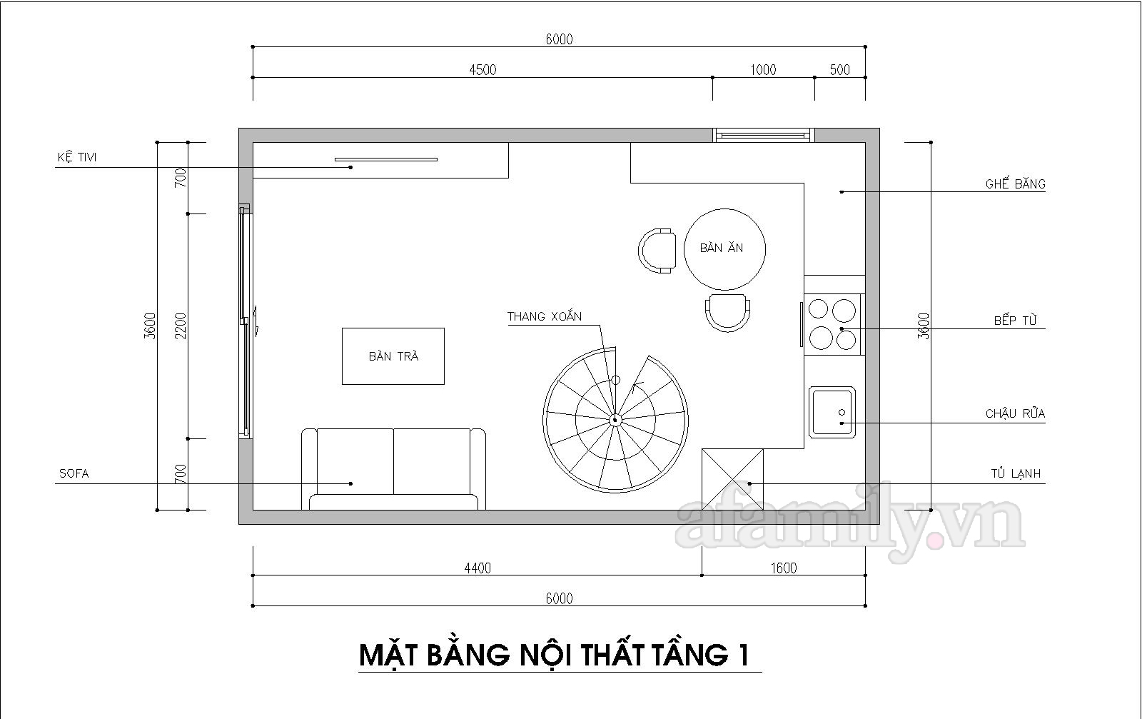 Kiến trúc sư tư vấn thiết kế nhà ống 20m² cho 4 người chi phí 109 triệu đồng - Ảnh 2.