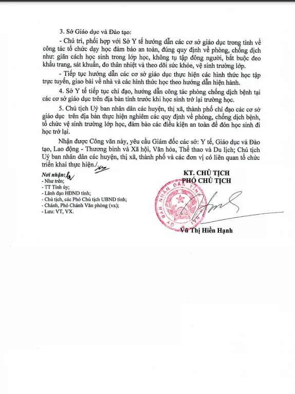Địa phương thông báo cho học sinh đi học trở lại, bậc mầm non kết thúc năm học từ 17/5 - Ảnh 2. Địa phương thông báo cho học sinh đi học trở lại, bậc mầm non kết thúc năm học từ 17/5 - Ảnh 2.